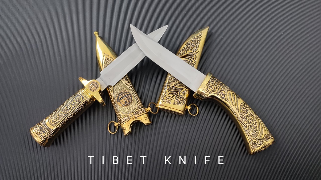 dao Tây Tạng Mạ vàng 24k sang trọng 30cm
